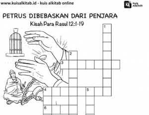Teka-Teki Silang Alkitab Petrus Dilepaskan Dari Penjara