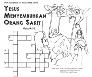 Teka-Teki Silang Alkitab Orang Lumpuh Disembuhkan