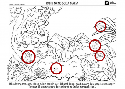 Cari Gambar Tersembunyi Iblis Menggoda Hawa