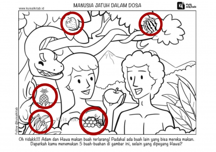 Cari Gambar Tersembunyi Manusia Jatuh dalam Dosa