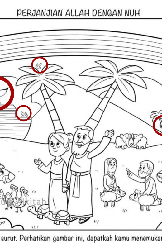Cari Gambar Tersembunyi Perjanjian Allah dengan Nuh