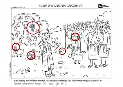 Cari Gambar Tersembunyi Yusuf dan Saudara-Saudaranya