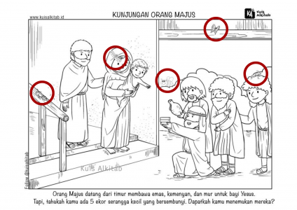 Cari Gambar Tersembunyi Kunjungan Orang Majus