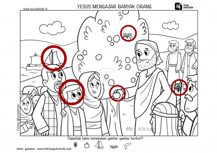 Cari Gambar Tersembunyi Yesus Mengajar Orang Banyak