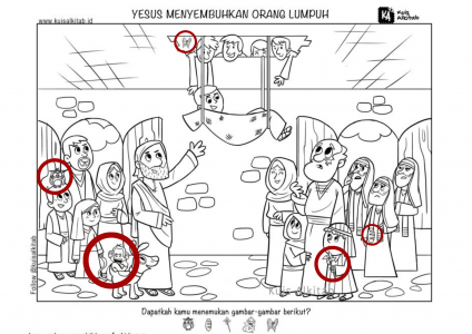 Cari Gambar Tersembunyi Yesus Menyembuhkan Orang Lumpuh