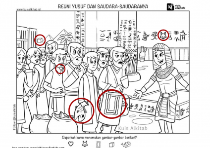 Cari Gambar Tersembunyi Reuni Yusuf dan Saudara-Saudaranya