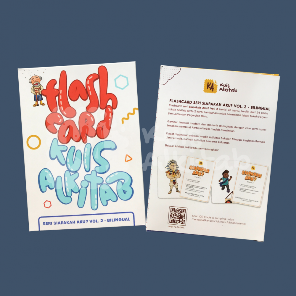 Flashcard Alkitab Seri Siapakah Aku Volume 2 Bilingual