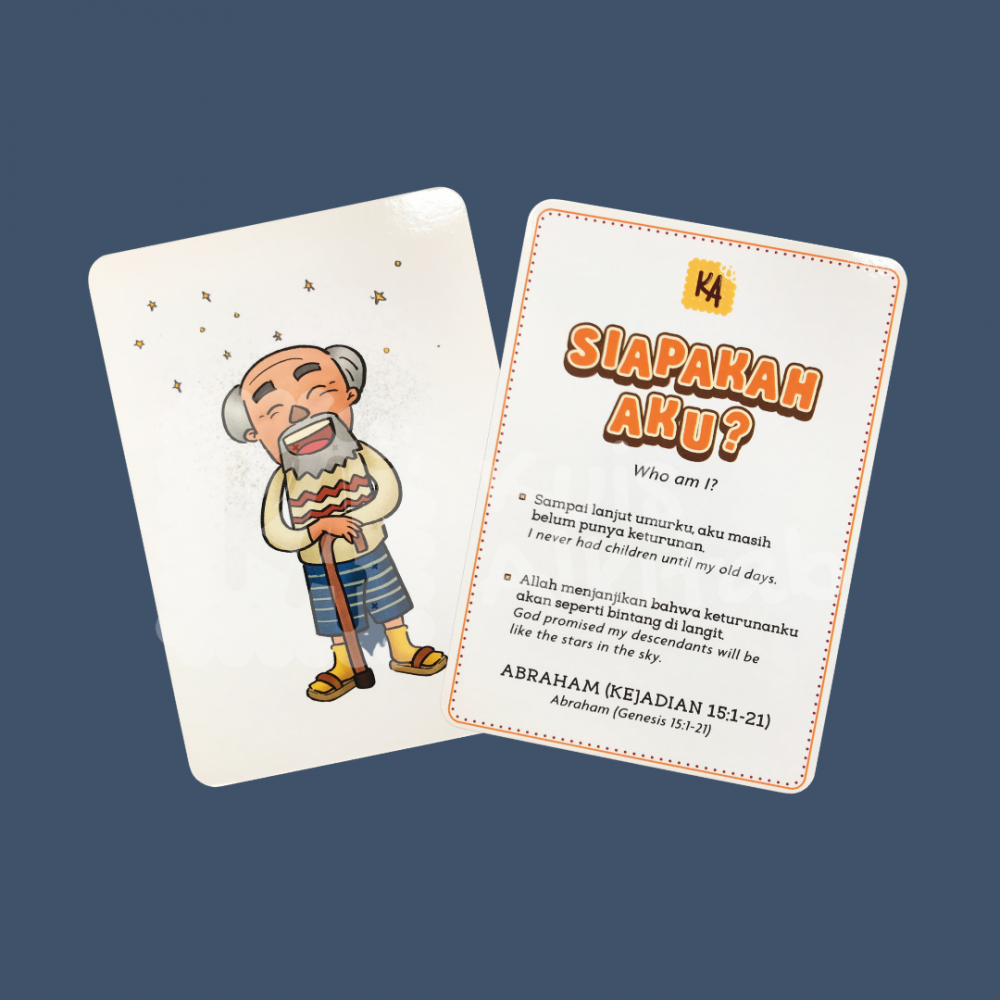 Flashcard Alkitab Seri Siapakah Aku Volume 2 Bilingual