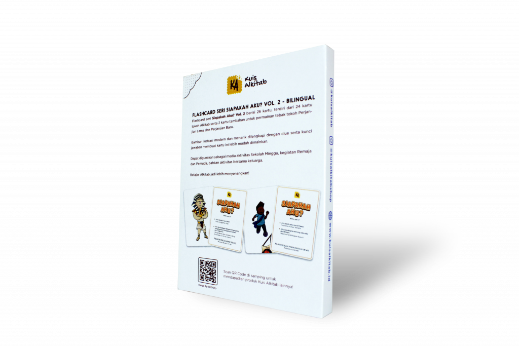 Flashcard Alkitab Seri Siapakah Aku Volume 2 Bilingual