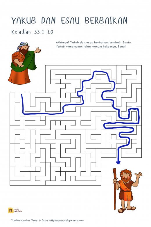 Maze Alkitab Yakub dan Esau