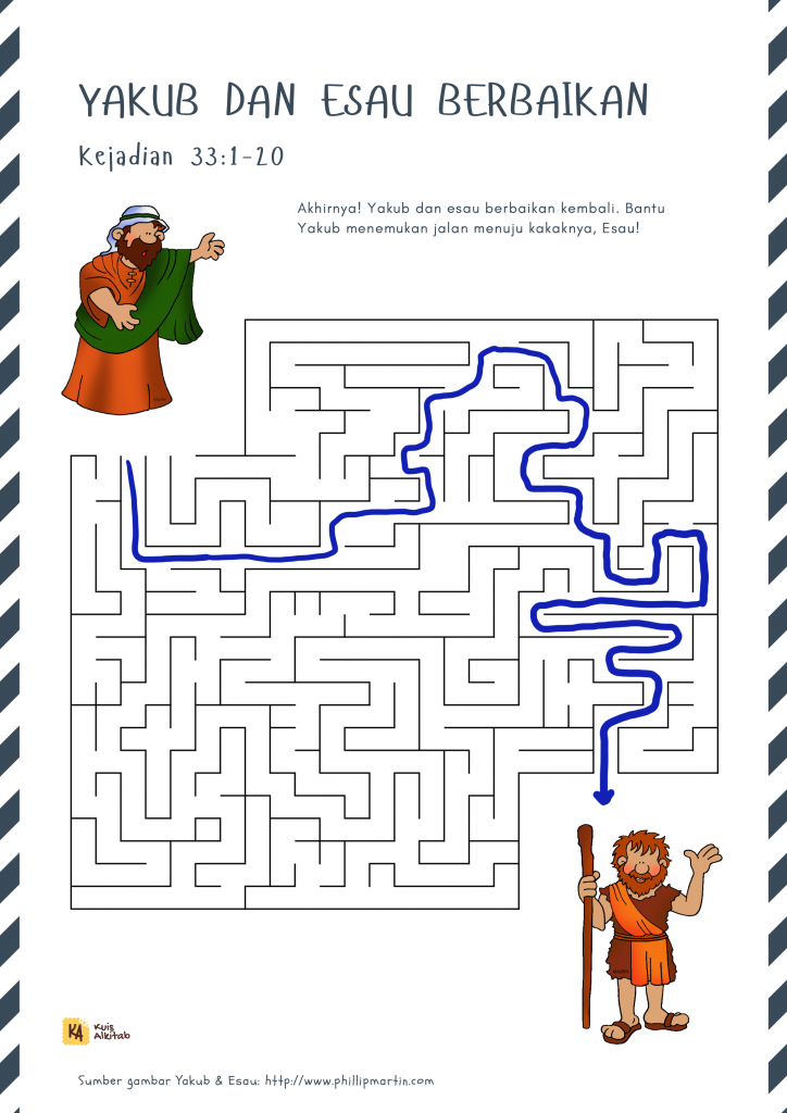 Maze Alkitab Yakub dan Esau