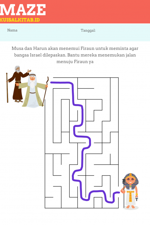 Maze Alkitab Musa bertemu Firaun