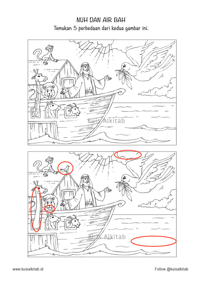 Cari Perbedaan Gambar: Air Bah