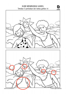 Cari Perbedaan Gambar: Kain Membunuh Habel