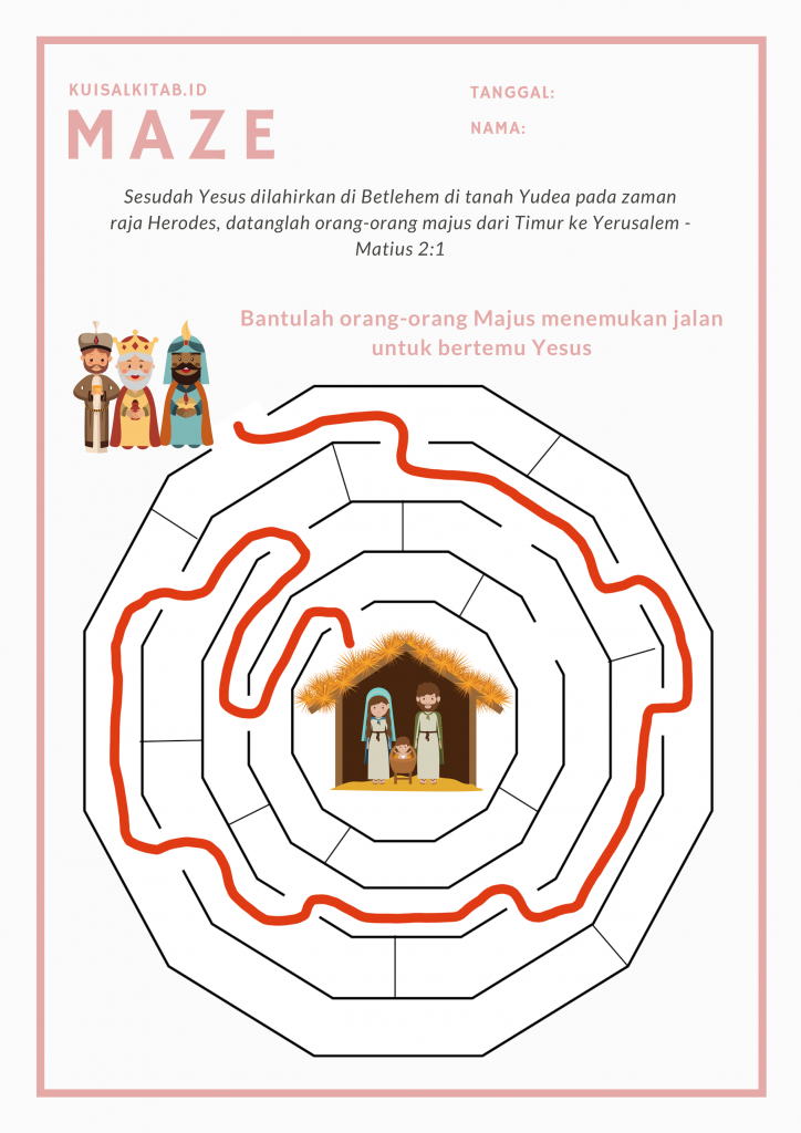 Maze Alkitab Kunjungan Orang Majus