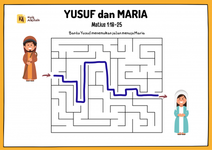Maze Alkitab Yusuf dan Maria