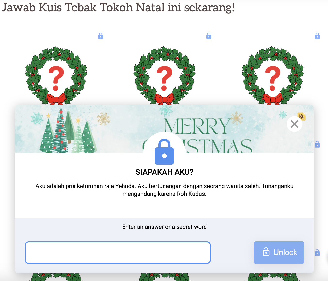 Kumpulan Kuis Natal Seru