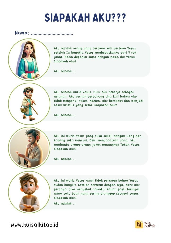 Aktivitas Sekolah Minggu Untuk Paskah